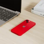iPhone 13 Red - On the Table