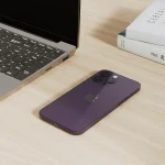 iPhone 14 Pro Max On the Desk - Deep Purple