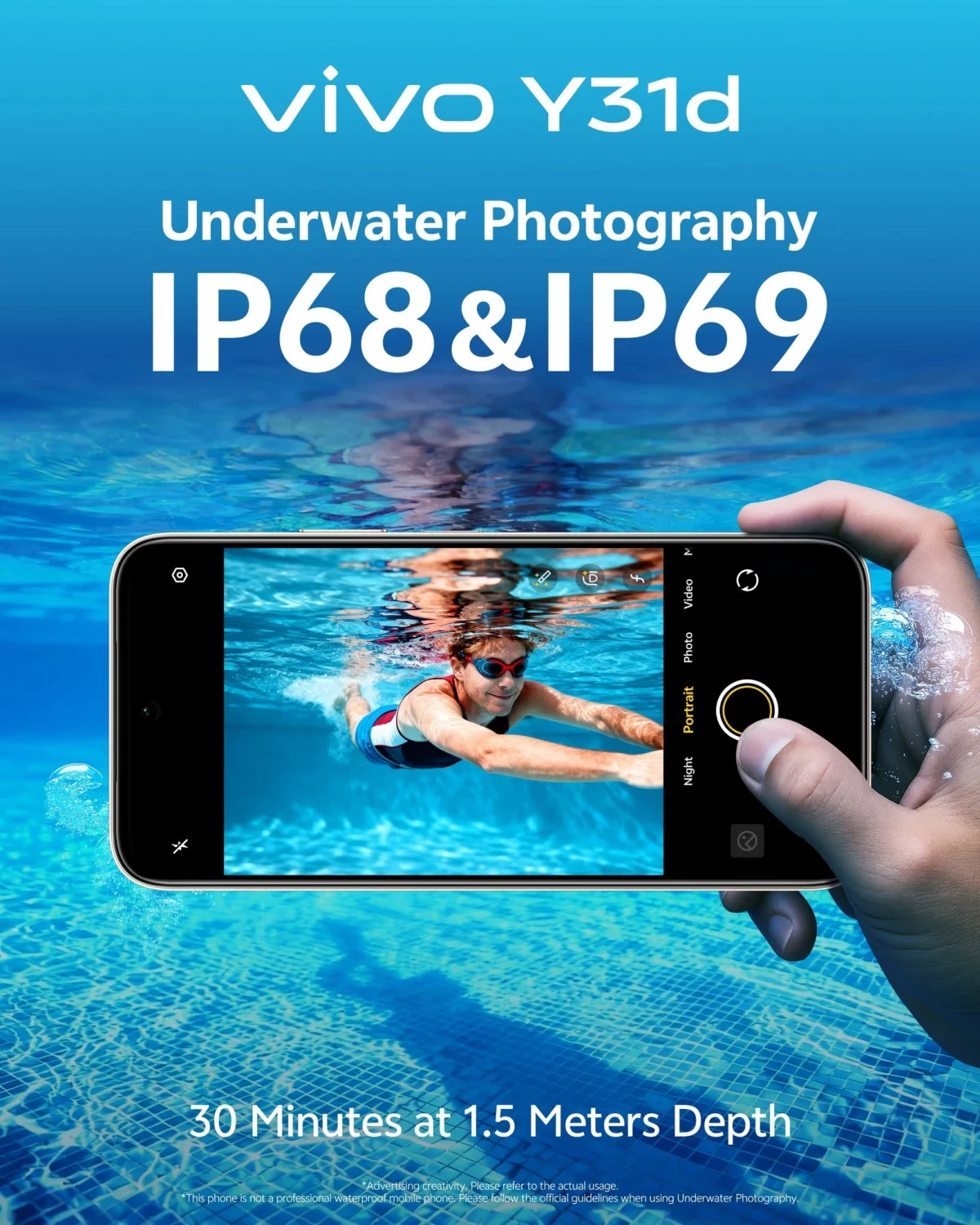 Vivo Y31d Water Resistant