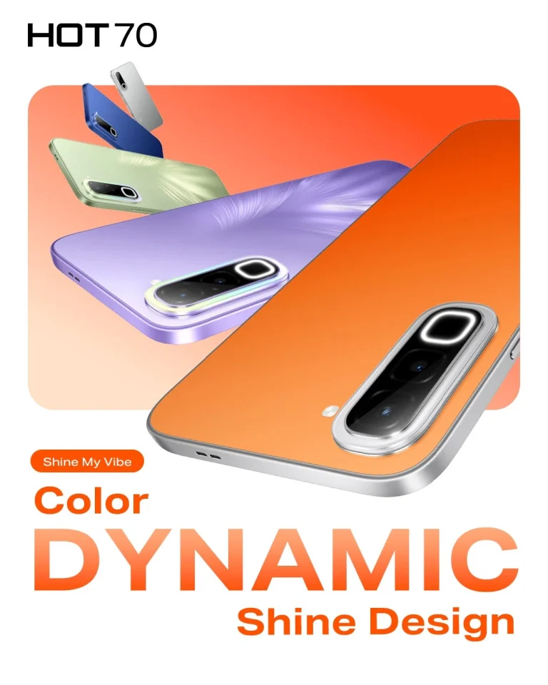 Infinix Hot 70 Dynamic Shine Design