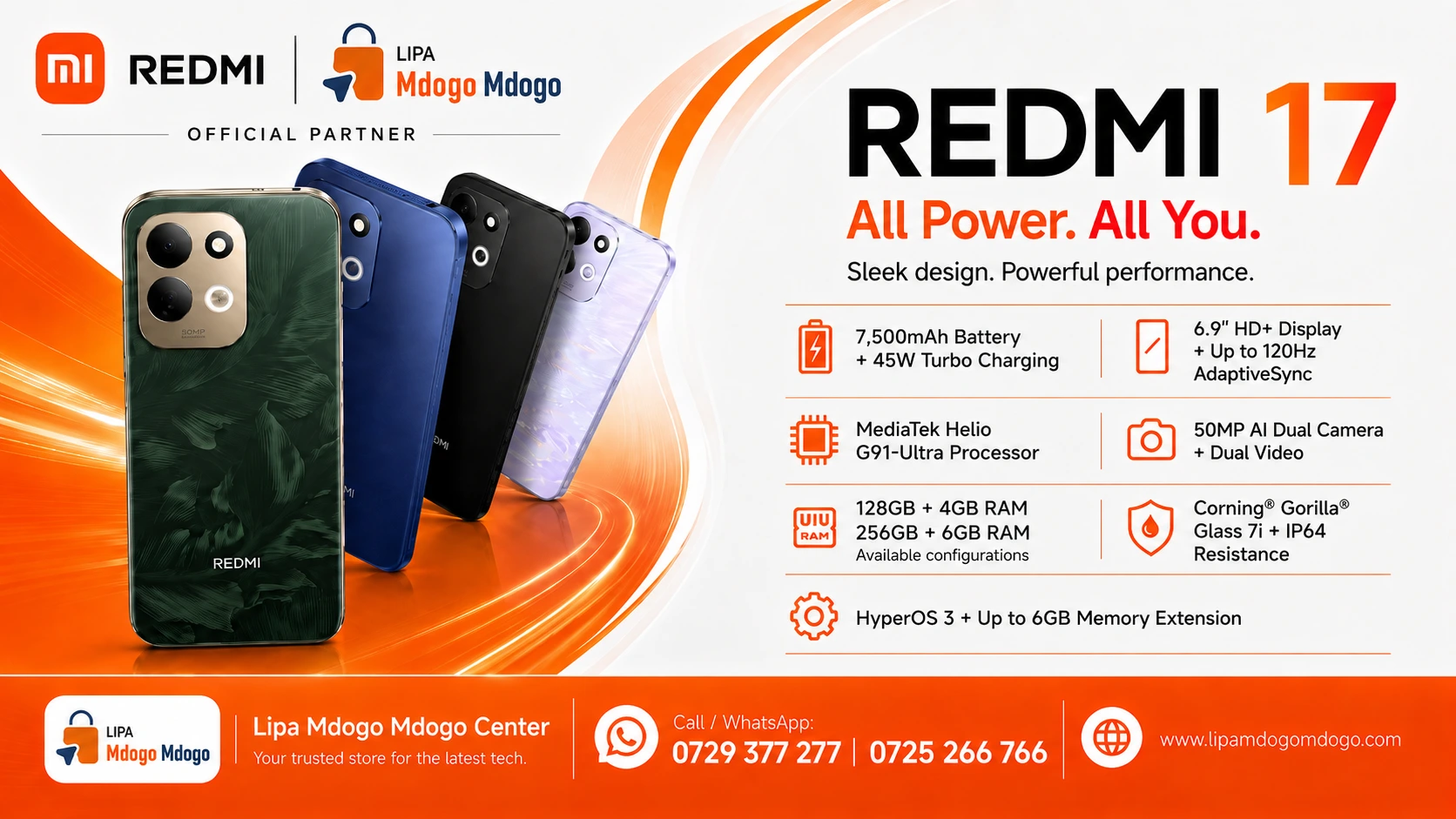 Redmi 17 Main Specs