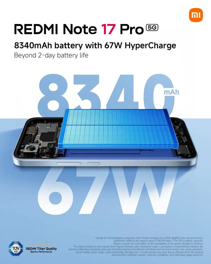 Redmi Note 17 Pro 5G - Battery