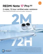 Redmi Note 17 Pro 5G - Water Resistance